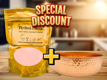 Copper Pet Water Bowl + Perfect Polish