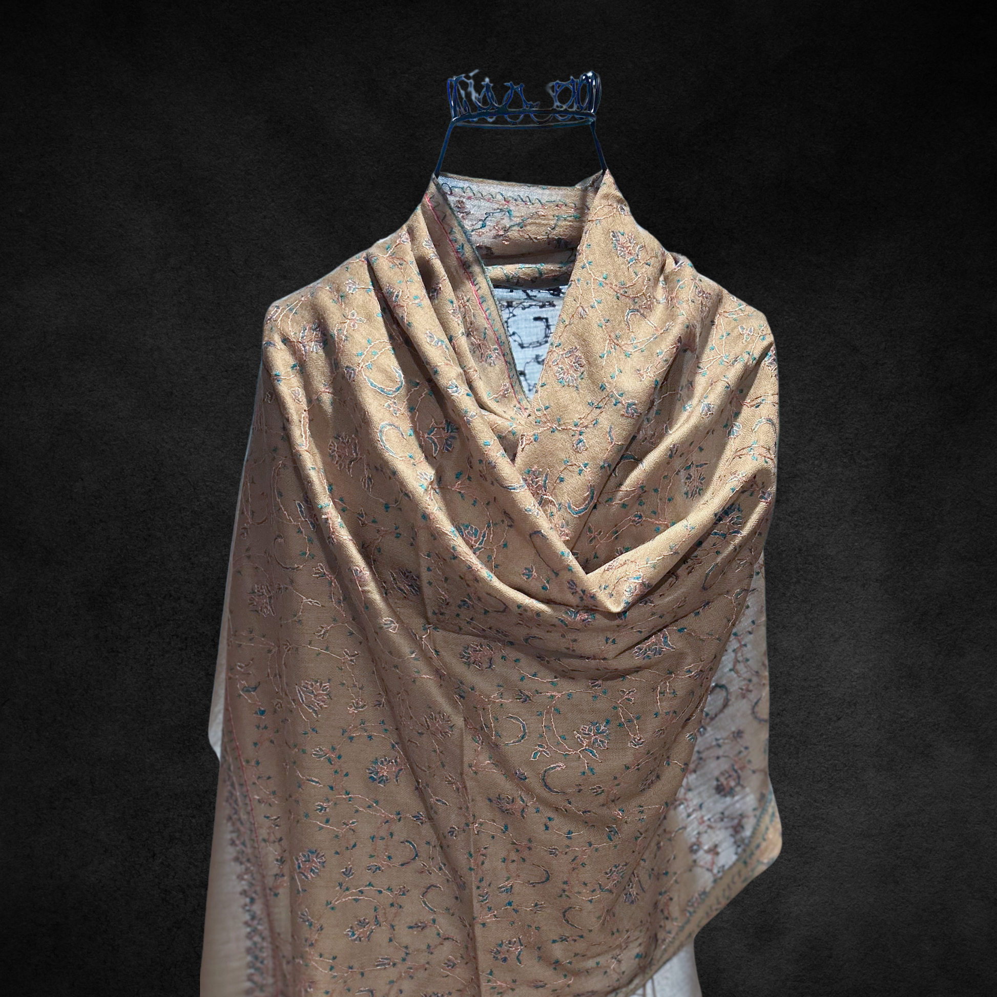 Lightweight handwoven cashmere pashmina shawl.