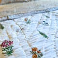 High-quality Jaipuri block print quilt, reversible design.
