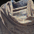 Handwoven cashmere shawl, Blossom Breeze collection.