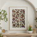 Garden handcrafted Nakshi Kantha Tussar silk tapestry wall hanging decor.