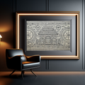 Unique hand-painted Pattachitra wall art featuring Tribal Warli design.