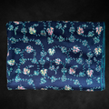 Cozy handwoven pashmina shawl, certified cashmere in Midnight Meadows.