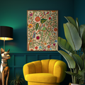 Handcrafted Nakshi Kantha Tussar silk tapestry wall hanging.