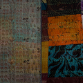 Artistic Patchwork 2 Nakshi Kantha tussar silk wall hanging.