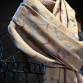 Classic cashmere pashmina shawl, handwoven.