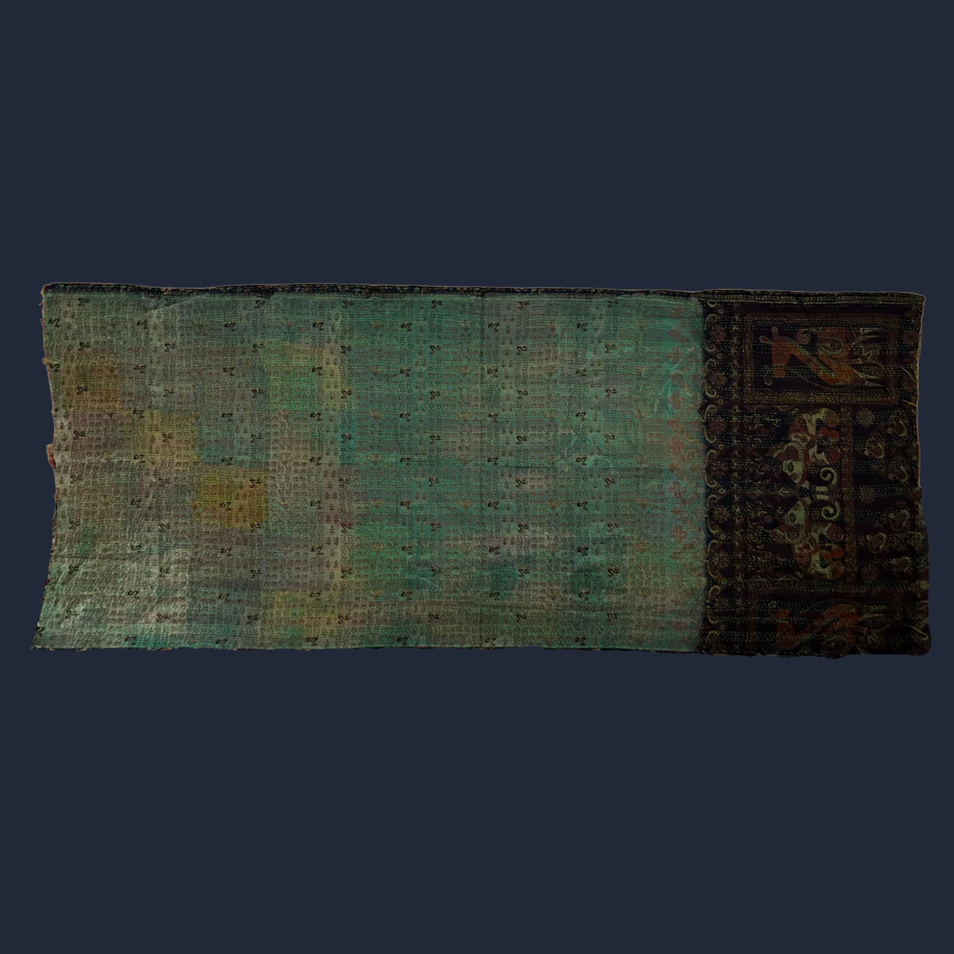 Decorative Nakshi Kantha tapestry wall hanging, Patchwork 2.