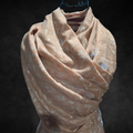 Luxury pashmina shawl featuring garden glamour aesthetics.