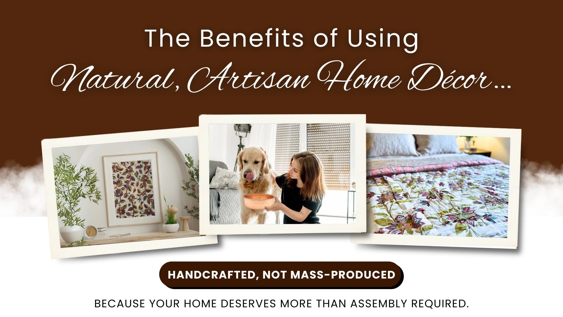Benefits of natural artisan home decor - handcrafted, not mass-produced for a unique home by Embers Elements