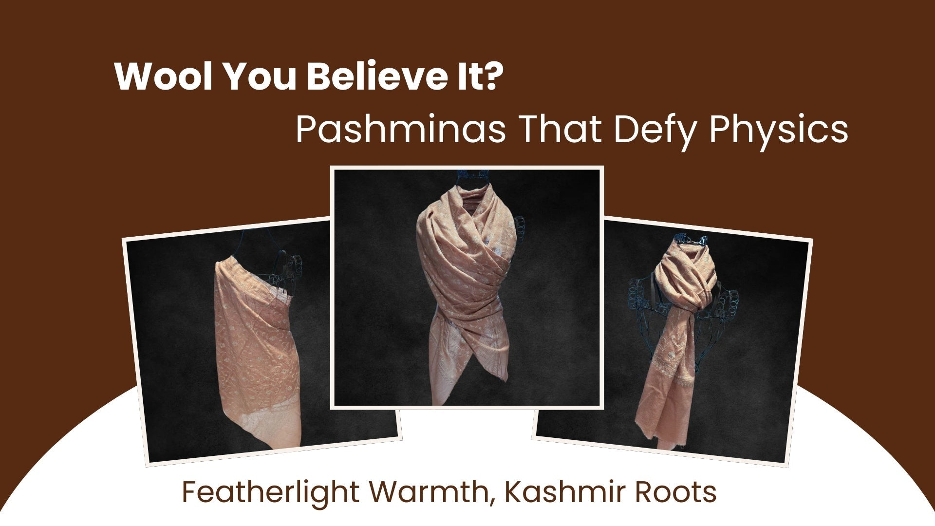 Featherlight Pashmina shawls with Kashmir roots - defy physics with warmth and elegance by Embers Elements