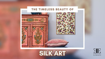 The timeless beauty of silk art wall hangings and decor by Embers Elements