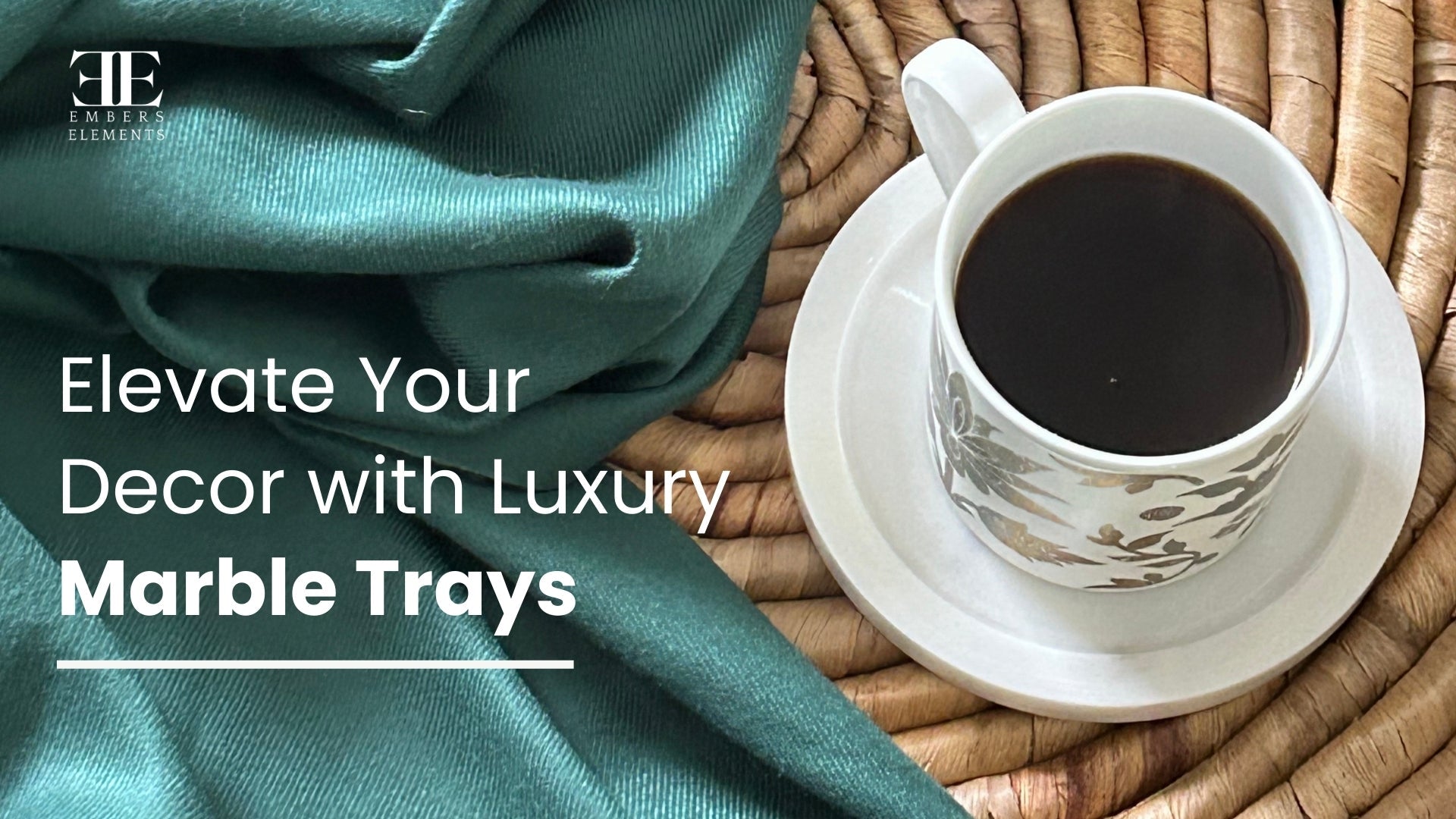 Elevate your home decor with luxury Makrana marble serving trays by Embers Elements
