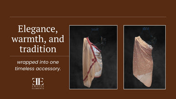 Elegance, warmth, and tradition in a timeless Pashmina shawl accessory by Embers Elements
