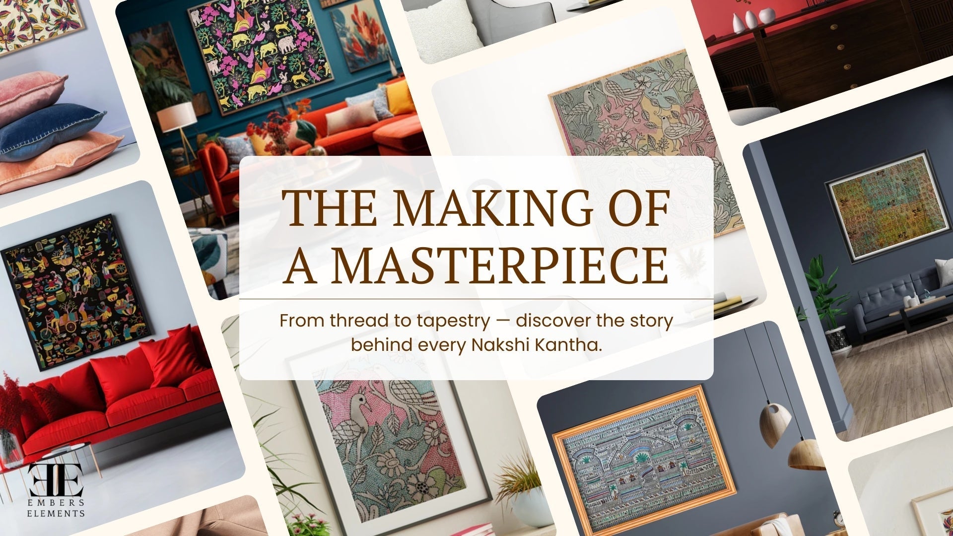 The Making of a Masterpiece: Behind the Scenes of a Nakshi Kantha Wall Hanging