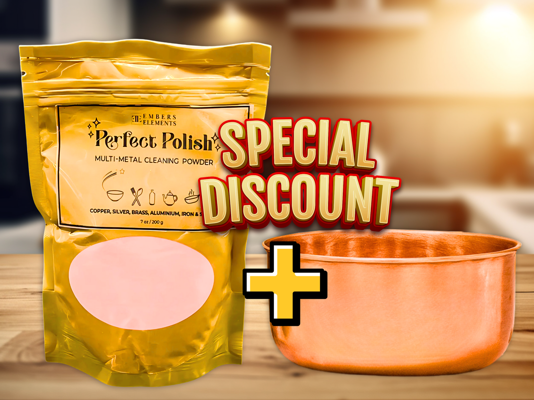 Copper Pet Water Bowl + Perfect Polish