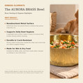 AURORA hand-hammered solid brass pet food bowl feeding hygiene tips: easy hand wash, quick dry, avoid dishwasher and extended soaking