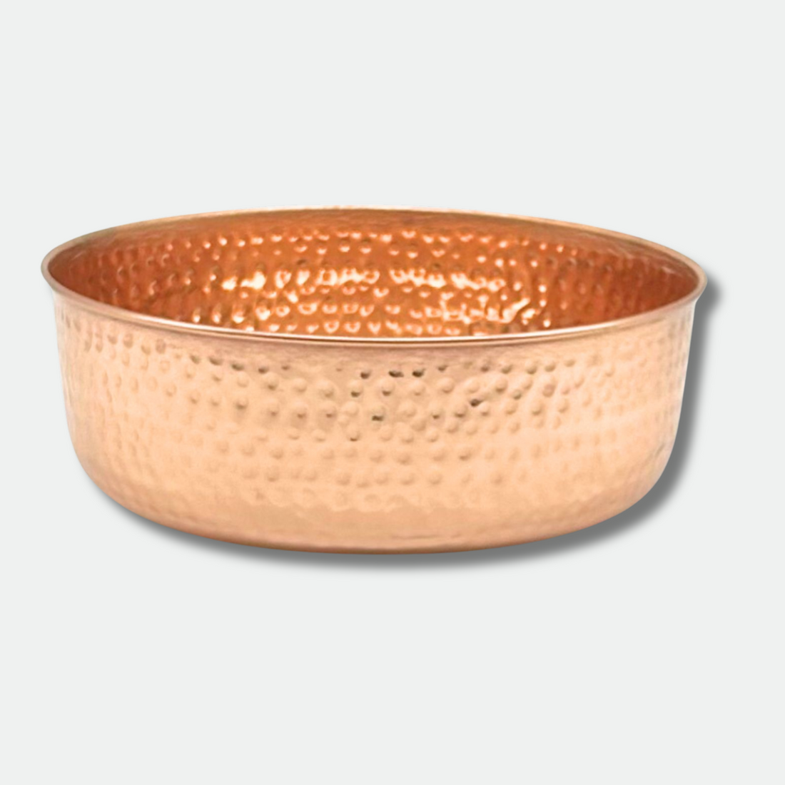 AURORA copper pet water bowl.