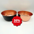 Copper pet water bowl.