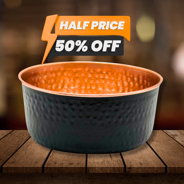 CLEARANCE Copper Pet Water Bowl
