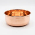 DUNE polished smooth copper pet water bowl, studio product shot