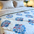 Cozy Jaipuri reversible cotton quilt for stylish decor.