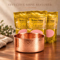 Perfect Polish 3-pack effective shine restorer for hand-hammered copper pet bowls