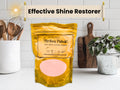 Gold packaging of Perfect Polish multi-metal cleaning powder in a kitchen setting